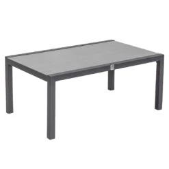 LC Garden Bondino Loungetisch 100x60cm Aluminium/Glaskeramik Anthrazit/Steingrau