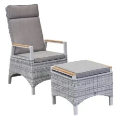 LC Garden Keramo Dining Verstellsessel Aluminium/Geflecht Off White/Cold White -Gartenmöbelgeschäft lc garden keramo loungesessel aluminium geflecht teak armlehnen 1434337 6