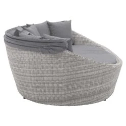 LC Garden Parma Loungeinsel Inkl. Kissen Geflecht White Grey -Gartenmöbelgeschäft lc garden parma loungeinsel oval inkl kissen geflecht 1345204 3