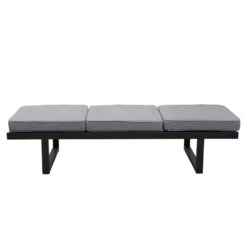 LC Garden Sondrino Gartensofa Aluminium/Polyester Schwarz/Grau -Gartenmöbelgeschäft lc garden sondrino 3 sitzersofa 202x70cm aluminium polyester 1433677 9