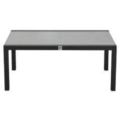 LC Garden Sondrino Couchtisch 100x60cm Aluminium/Glaskeramik Schwarz Matt/Beton -Gartenmöbelgeschäft lc garden sondrino couchtisch 100x60cm aluminium glaskeramik 1433589 2