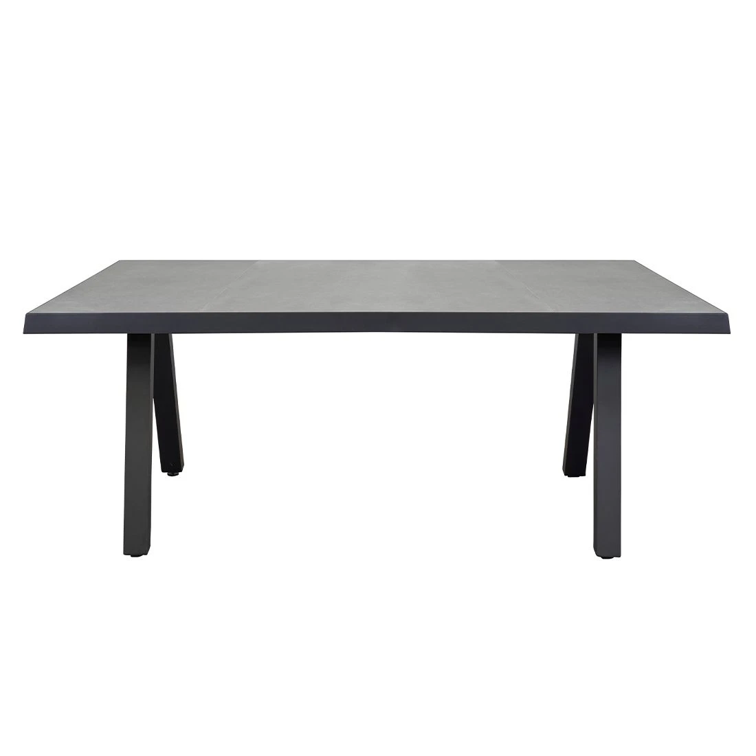 LC Garden Sondrino Gartentisch 200x100cm Aluminium/Keramik Schwarz Matt/Beton 4 LC Garden Sondrino Gartentisch 200x100cm Aluminium/Keramik Schwarz Matt/Beton – Bild 2