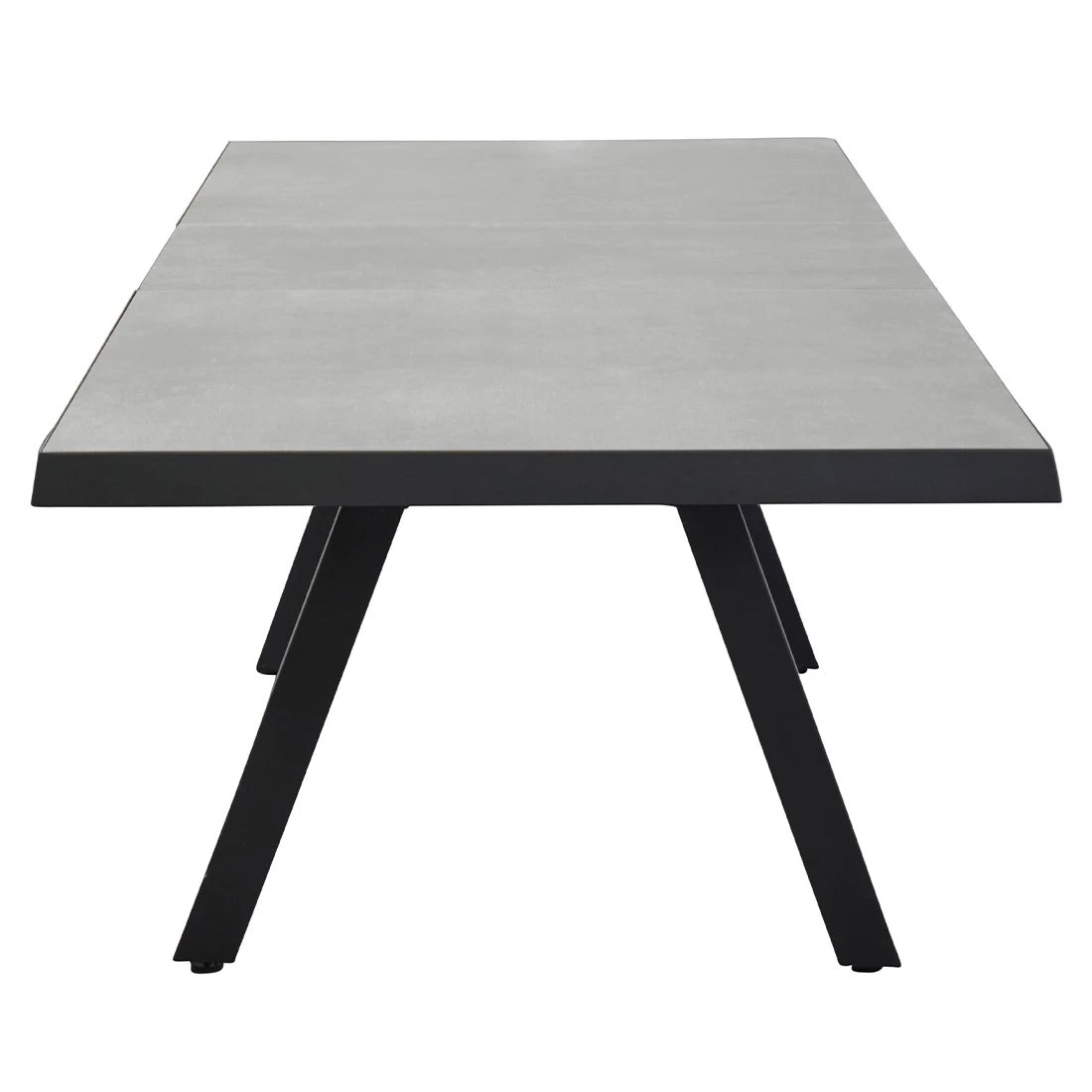 LC Garden Sondrino Gartentisch 200x100cm Aluminium/Keramik Schwarz Matt/Beton 5 LC Garden Sondrino Gartentisch 200x100cm Aluminium/Keramik Schwarz Matt/Beton – Bild 3