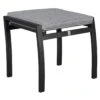 LC Garden Sondrino Gartenhocker Mit Kissen Aluminium/Polyester Schwarz/Grau -Gartenmöbelgeschäft lc garden sondrino hocker mit kissen aluminium polyester 1433039 1