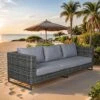 LC Garden Vivera Gartensofa Aluminium/Geflecht Anthrazit/Omega-Anthrazit -Gartenmöbelgeschäft lc garden vivera 3 sitzersofa 250x87x73cm aluminium geflecht 1432500 1