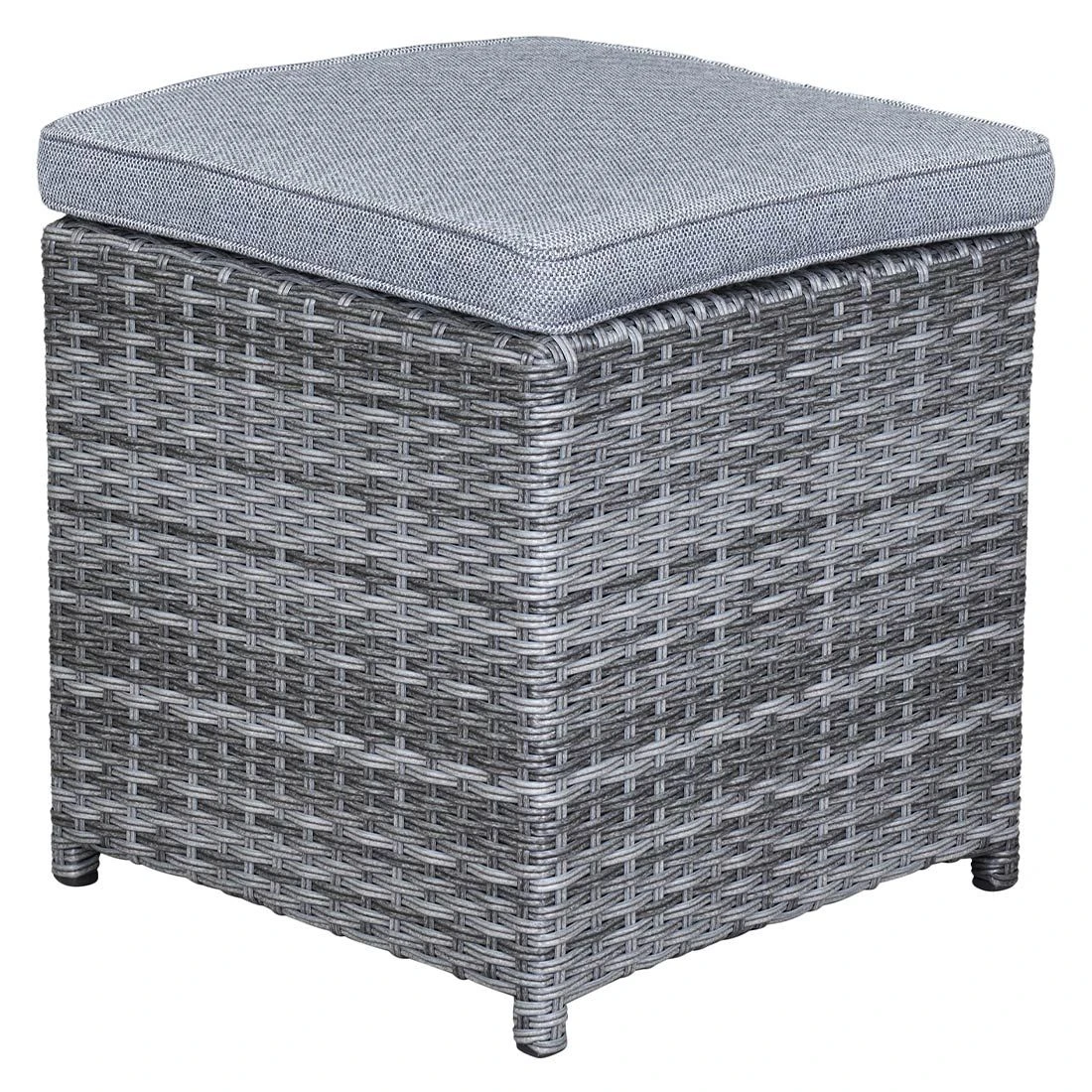 LC Garden Vivera Loungehocker Aluminium/Geflecht Grau/Omega-Anthrazit 3 LC Garden Vivera Loungehocker Aluminium/Geflecht Grau/Omega-Anthrazit