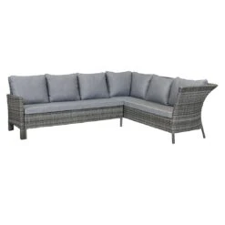 LC Garden Vivera Dininglounge Aluminium/Geflecht Grau/Omega-Anthrazit -Gartenmöbelgeschäft lc garden vivera loungeecke mit tisch alu geflecht glas keramik 1432412 4