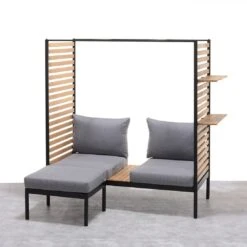 LifestyleGarden Femalcony Hocker Aluminium Inkl. Kissen Schwarz Matt/Dunkelgrau 7 LifestyleGarden Femalcony Hocker Aluminium Inkl. Kissen Schwarz Matt/Dunkelgrau -Gartenmöbelgeschäft lifestylegarden femalcony hocker aluminium inkl kissen 1441135 3