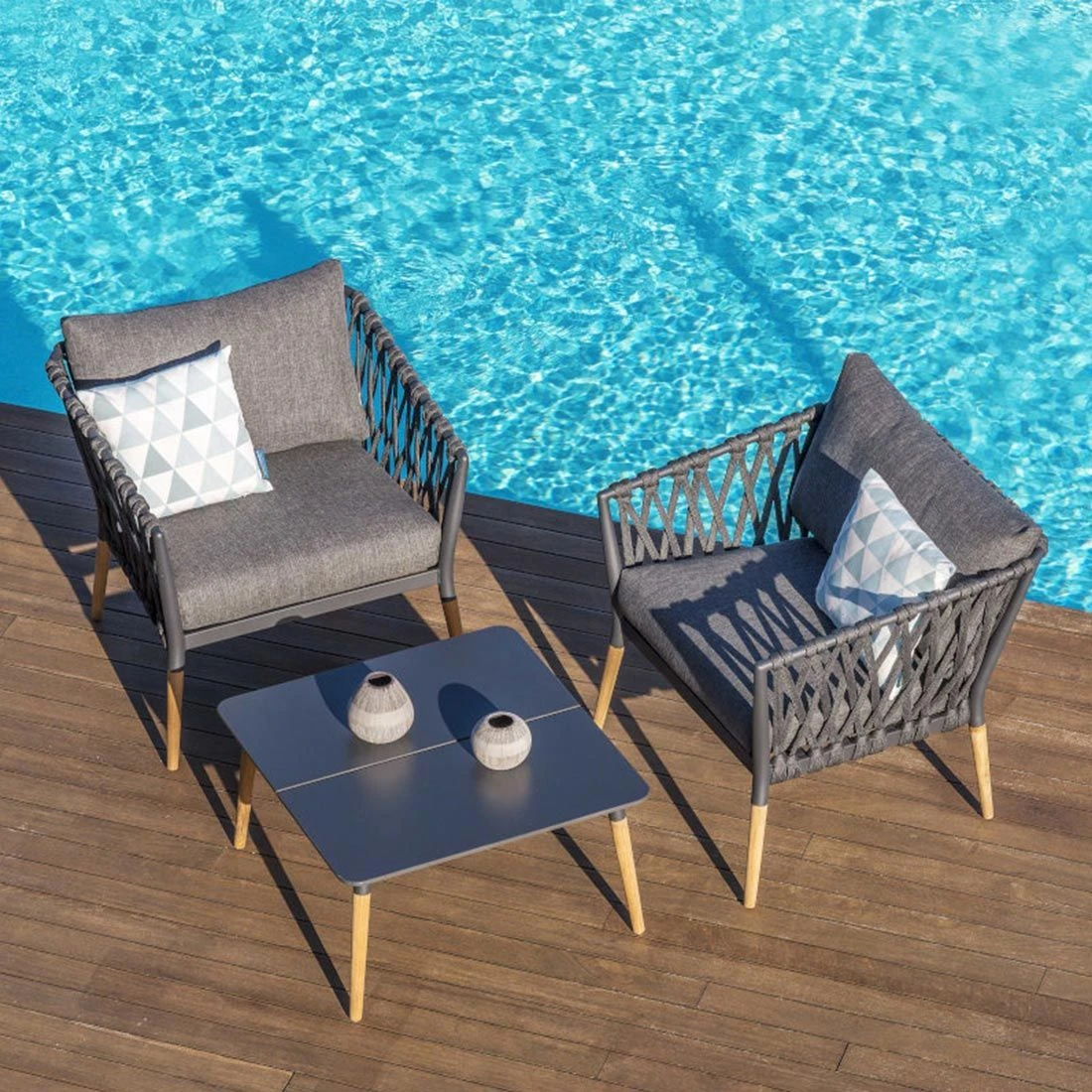 LifestyleGarden Ipanema Loungeset Teak/Olefin Natur/Dunkelgrau 12 LifestyleGarden Ipanema Loungeset Teak/Olefin Natur/Dunkelgrau – Bild 10