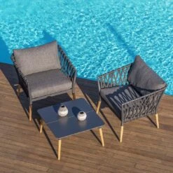 LifestyleGarden Ipanema Loungetisch 80x80cm Teak/WideDuraboard Teak/Dunkelgrau -Gartenmöbelgeschäft lifestylegarden ipanema loungetisch 80x80cm teak wideduraboard 1356072 7