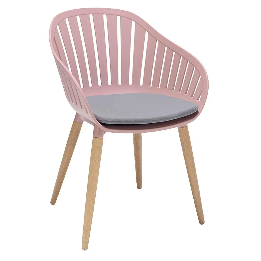 LifestyleGarden Nassau Gartensessel Eukalyptus/Kunststoff Inkl. Sitzkissen Teaklook/Pfingstrose 3 LifestyleGarden Nassau Gartensessel Eukalyptus/Kunststoff Inkl. Sitzkissen Teaklook/Pfingstrose