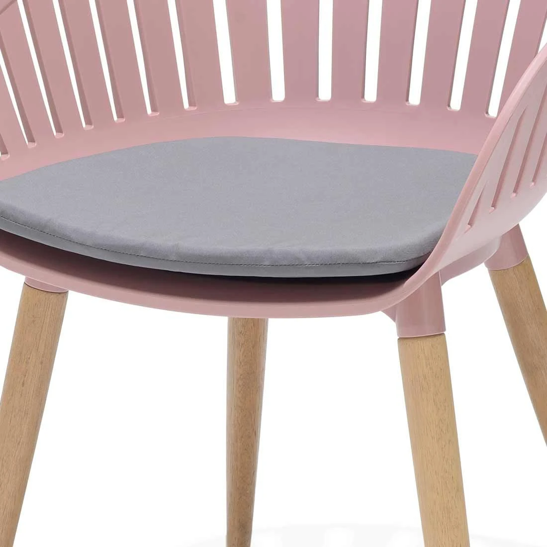 LifestyleGarden Nassau Gartensessel Eukalyptus/Kunststoff Inkl. Sitzkissen Teaklook/Pfingstrose 6 LifestyleGarden Nassau Gartensessel Eukalyptus/Kunststoff Inkl. Sitzkissen Teaklook/Pfingstrose – Bild 4