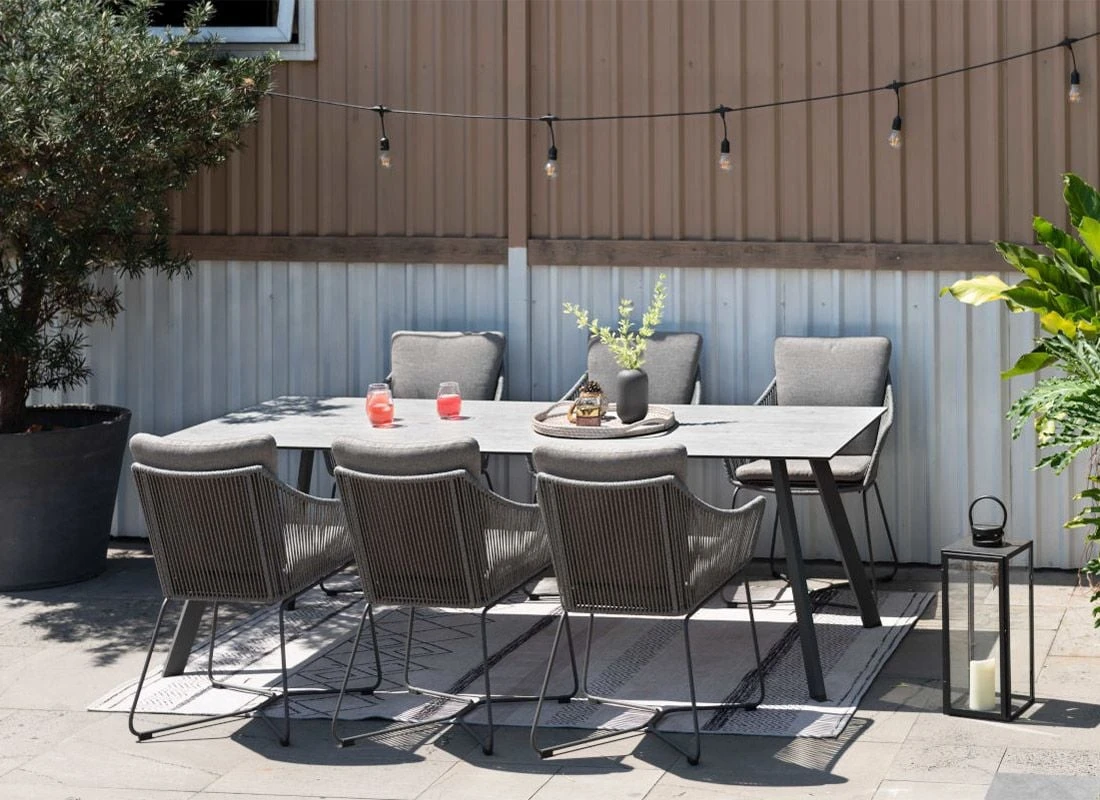 LifestyleGarden Opal Gartensessel Stahl/Rope Graphit/Roasted Sesame 4 LifestyleGarden Opal Gartensessel Stahl/Rope Graphit/Roasted Sesame – Bild 2