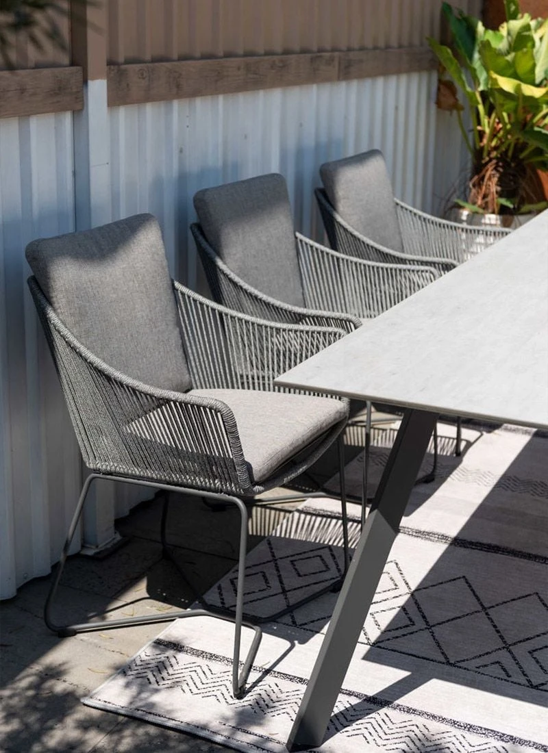 LifestyleGarden Opal Gartensessel Stahl/Rope Graphit/Roasted Sesame 5 LifestyleGarden Opal Gartensessel Stahl/Rope Graphit/Roasted Sesame – Bild 3