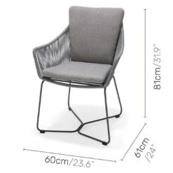 LifestyleGarden Opal Gartensessel Stahl/Rope Graphit/Roasted Sesame 17 LifestyleGarden Opal Gartensessel Stahl/Rope Graphit/Roasted Sesame -Gartenmöbelgeschäft lifestylegarden opal gartensessel stahl rope 1440827 8