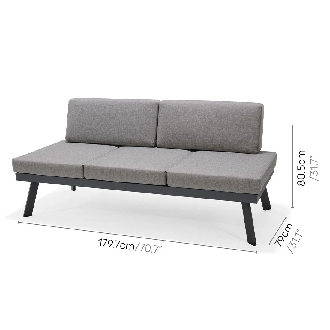 LifestyleGarden Opal Gartensofa Aluminium/Olefin Magnesium Grau/Roasted Sesame 10 LifestyleGarden Opal Gartensofa Aluminium/Olefin Magnesium Grau/Roasted Sesame – Bild 8