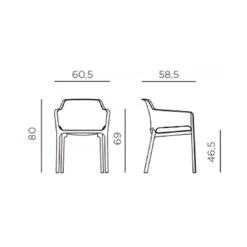 Nardi Net Stapelsessel Kunststoff Koralle -Gartenmöbelgeschäft nardi net stapelsessel kunststoff 1481120 5