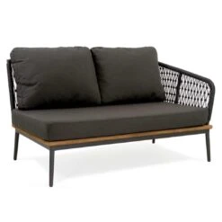 Niehoff Freeport Ecklounge 4-tlg. Mit Tisch 89x89cm Anthrazit -Gartenmöbelgeschäft niehoff freeport loungeecke 4 tlg mit tisch 89x89cm 1412084 4