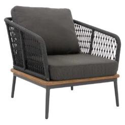 Niehoff Freeport Loungesessel Aluminium/Rope/Olefin Anthrazit -Gartenmöbelgeschäft niehoff freeport loungesessel aluminium rope olefin 1378380 2