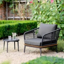 Niehoff Freeport Loungesessel Aluminium/Rope/Olefin Anthrazit -Gartenmöbelgeschäft niehoff freeport loungesessel aluminium rope olefin 1378380 3