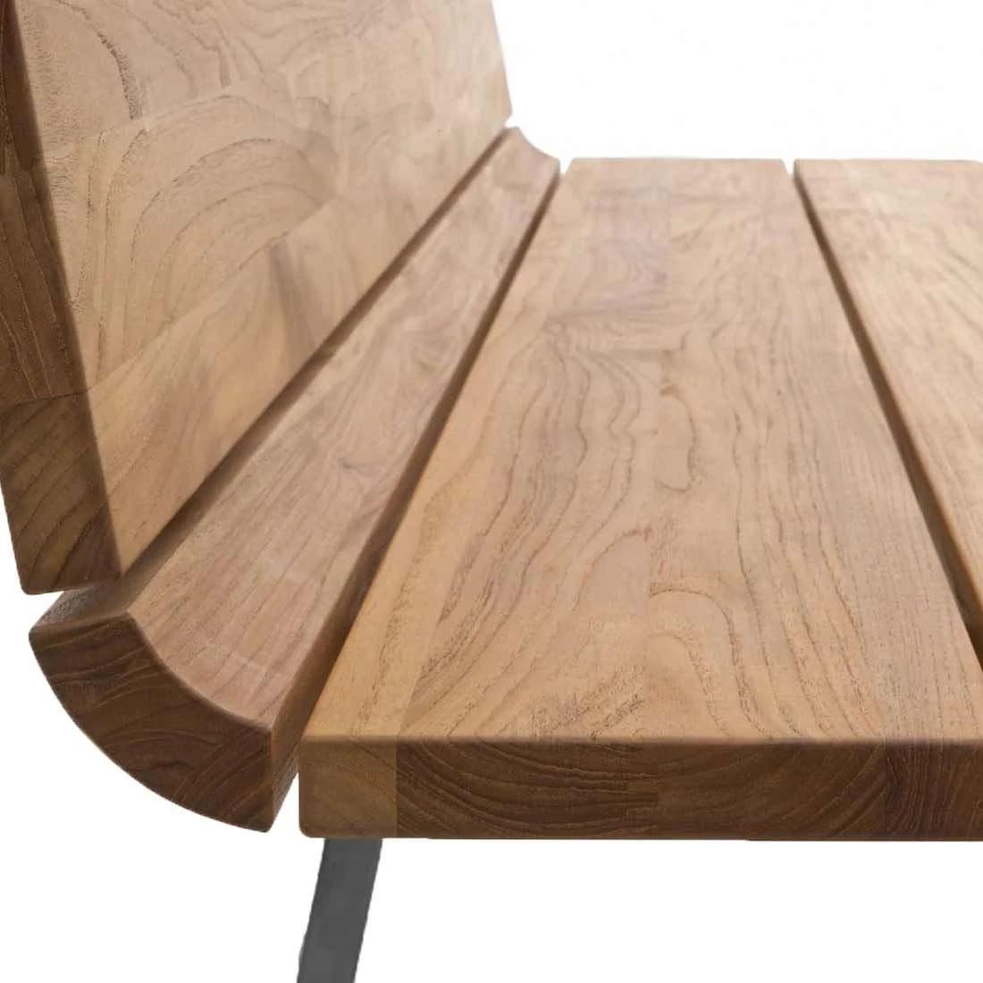 Niehoff Nova Gartenbank 220cm Aluminium/Teak Gebürstet Anthrazit/Natur 4 Niehoff Nova Gartenbank 220cm Aluminium/Teak Gebürstet Anthrazit/Natur – Bild 2