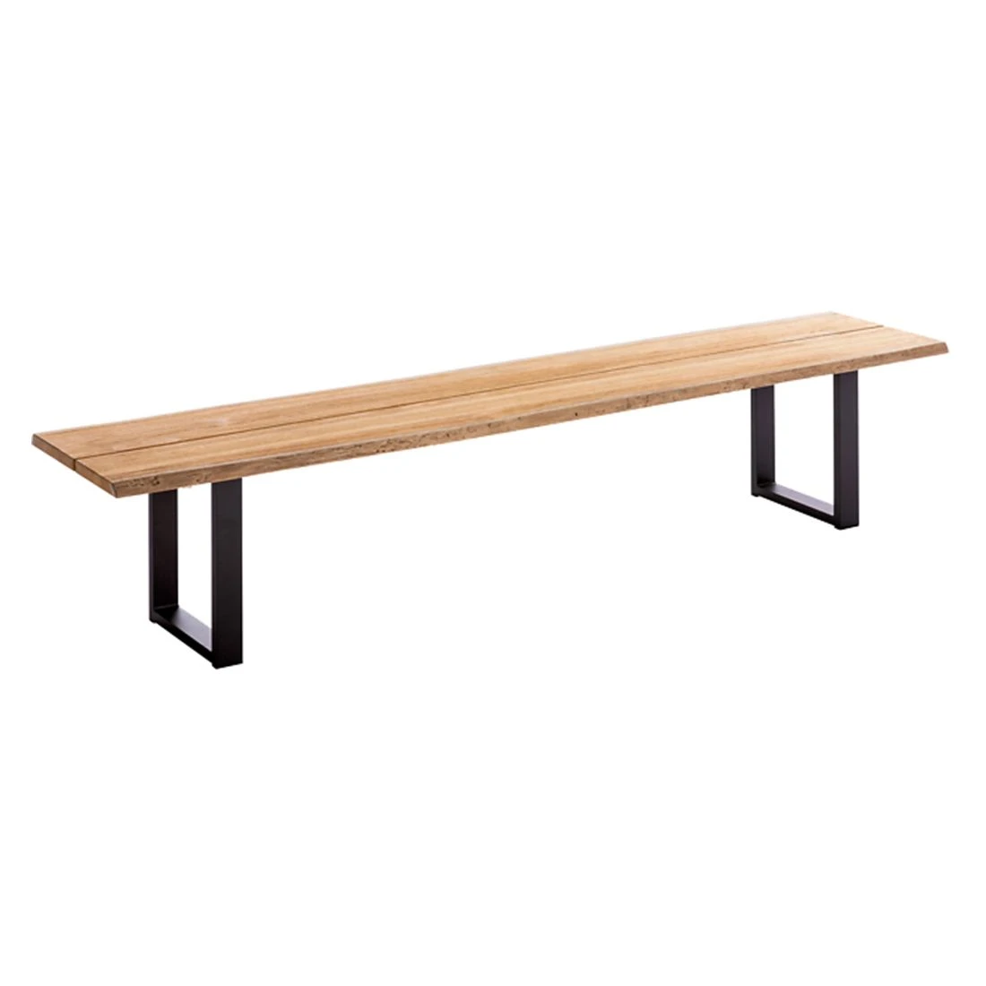 Niehoff Tavo Gartenbank 240cm Aluminium/Teak Anthrazit/Natur 2 Niehoff Tavo Gartenbank 240cm Aluminium/Teak Anthrazit/Natur