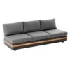 Niehoff Volano Gartensofa 220 Cm Aluminium/Teak/Polypropylen Anthrazit -Gartenmöbelgeschäft niehoff volano 3 sitzersofa 220 cm aluminium teak polypropylen 1473178 1