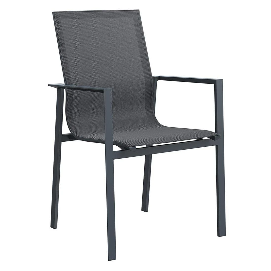 OUTLIV. Atlanta Gartenmöbelset 7-tlg. Mit Tisch 220x100cm Anthrazit/Schwarz 4 OUTLIV. Atlanta Gartenmöbelset 7-tlg. Mit Tisch 220x100cm Anthrazit/Schwarz – Bild 2