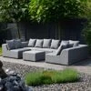OUTLIV. Buddha Loungeset 6-tlg. Sunbrella Schwarz/Flanelle -Gartenmöbelgeschäft outliv buddha loungegruppe 6tlg sunbrella schwarz flanelle 1195659 1