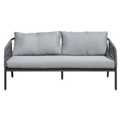 OUTLIV. Charleston Loungeset Aluminium/Olefin/Rope Anthrazit/Hellgrau -Gartenmöbelgeschäft outliv charleston loungeset 5 tlg aluminium rope 1422006 4