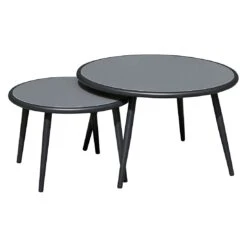 OUTLIV. Charleston Loungeset Aluminium/Olefin/Rope Anthrazit/Hellgrau -Gartenmöbelgeschäft outliv charleston loungeset 5 tlg aluminium rope 1422006 6