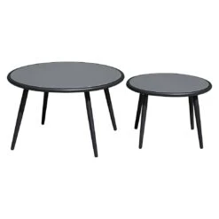 OUTLIV. Charleston Loungeset Aluminium/Olefin/Rope Anthrazit/Hellgrau -Gartenmöbelgeschäft outliv charleston loungeset 5 tlg aluminium rope 1422006 7