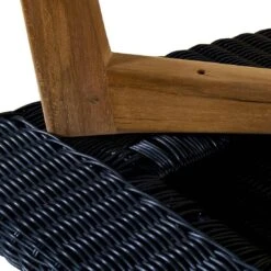 OUTLIV. Clovelly Hocker Teak/Geflecht Natur/Schwarz -Gartenmöbelgeschäft outliv clovelly hocker teak recycelt geflecht 1346491 6