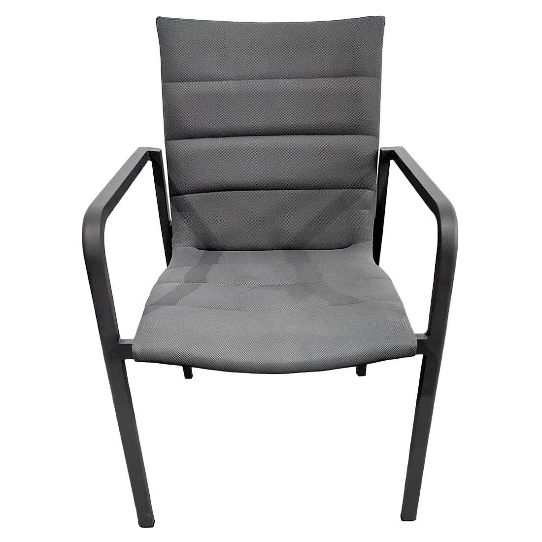 OUTLIV. Fontana Gartensessel Aluminium/Textilene Anthrazit/Grau 4 OUTLIV. Fontana Gartensessel Aluminium/Textilene Anthrazit/Grau – Bild 2