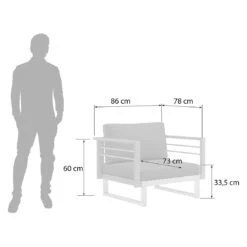 OUTLIV. Hawaii Loungesessel Edelstahl/Teak/Polster Dunkelgrau -Gartenmöbelgeschäft outliv hawaii loungesessel edelstahl teak polster dunkelgrau 1226173 3