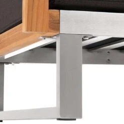 OUTLIV. Hawaii Loungesessel Edelstahl/Teak/Polster Dunkelgrau -Gartenmöbelgeschäft outliv hawaii loungesessel edelstahl teak polster dunkelgrau 1226173 9