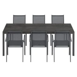 OUTLIV. Kobe Gartenmöbel-Set 7-tlg. Tisch 220x100cm Anthrazit/Zement Dunkel 16 OUTLIV. Kobe Gartenmöbel-Set 7-tlg. Tisch 220x100cm Anthrazit/Zement Dunkel -Gartenmöbelgeschäft outliv kobe gartenmoebel set 7 tlg tisch 220x100cm 1495024 3