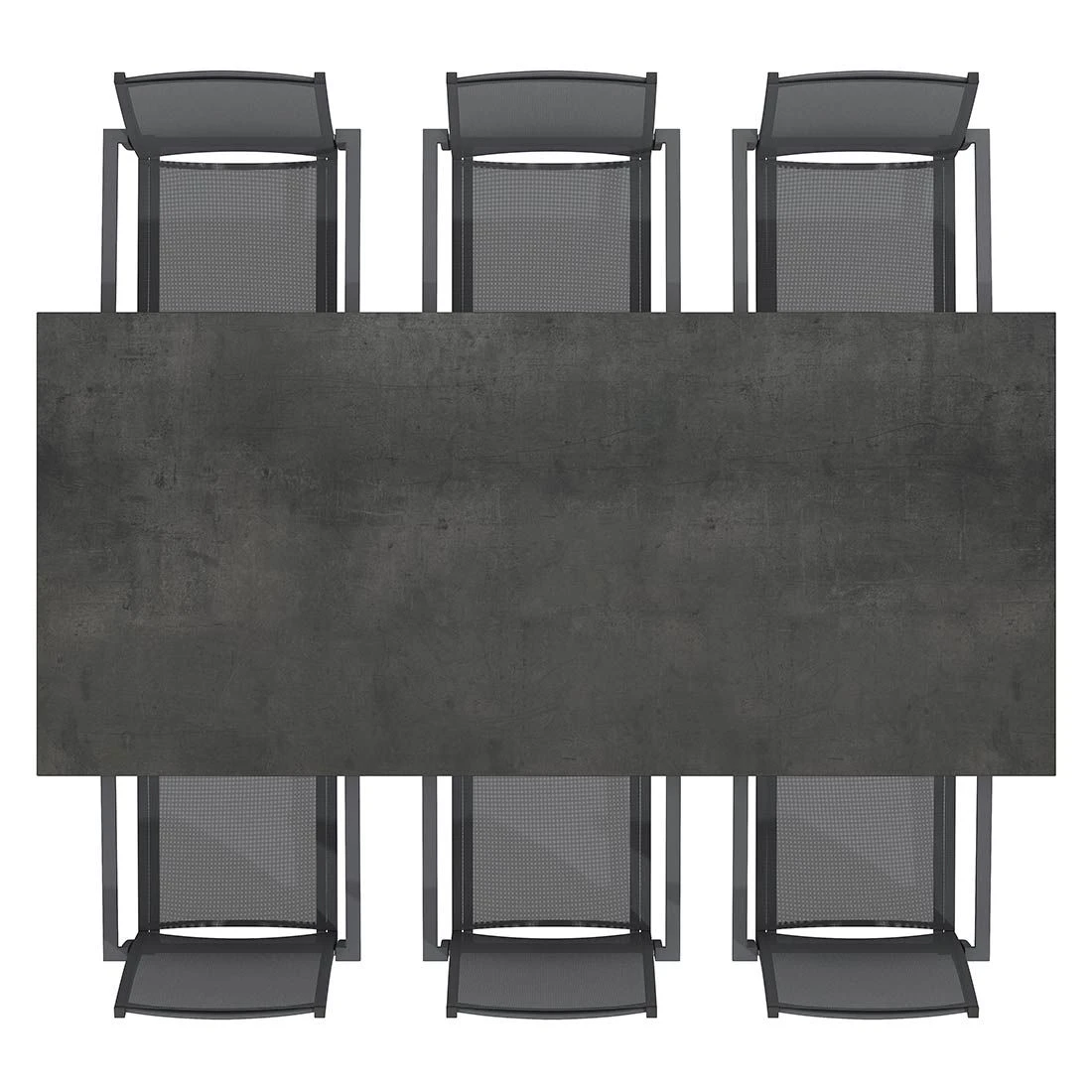 OUTLIV. Kobe Gartenmöbel-Set 7-tlg. Tisch 220x100cm Anthrazit/Zement Dunkel 6 OUTLIV. Kobe Gartenmöbel-Set 7-tlg. Tisch 220x100cm Anthrazit/Zement Dunkel – Bild 4