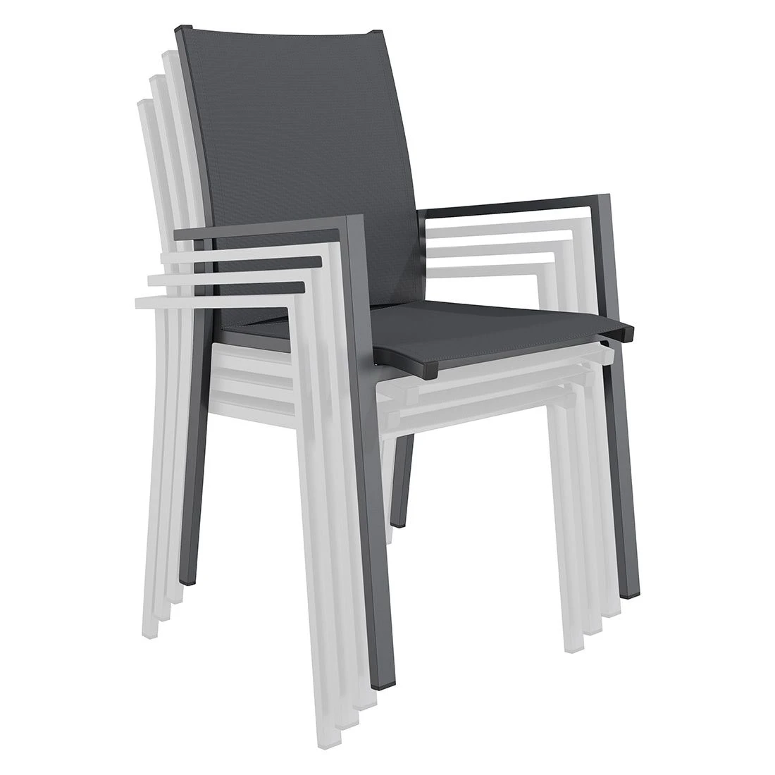 OUTLIV. Kobe Gartenmöbel-Set 7-tlg. Tisch 220x100cm Anthrazit/Zement Dunkel 9 OUTLIV. Kobe Gartenmöbel-Set 7-tlg. Tisch 220x100cm Anthrazit/Zement Dunkel – Bild 7