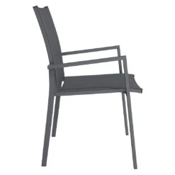 OUTLIV. Kobe Stapelsessel Aluminium/Textilene Anthrazit -Gartenmöbelgeschäft outliv kobe stapelsessel aluminium textilene anthrazit 1423590 4