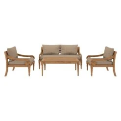 OUTLIV. Korfu Loungeset 4-tlg. Teak/Olefin Natur/Braun 12 OUTLIV. Korfu Loungeset 4-tlg. Teak/Olefin Natur/Braun -Gartenmöbelgeschäft outliv korfu sofagruppe 4 tlg teak olefin 1431807 3