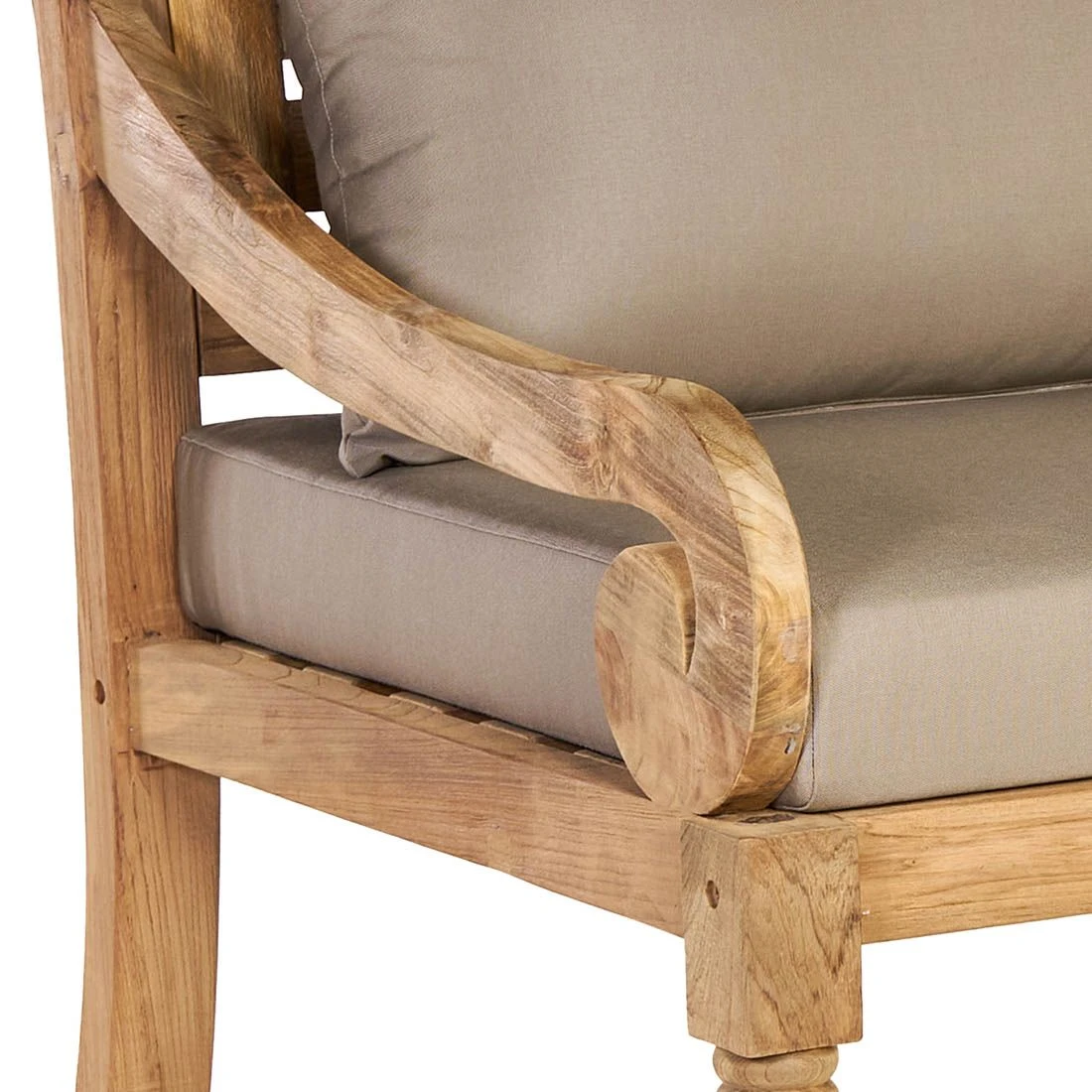 OUTLIV. Korfu Loungeset 4-tlg. Teak/Olefin Natur/Braun 9 OUTLIV. Korfu Loungeset 4-tlg. Teak/Olefin Natur/Braun – Bild 7