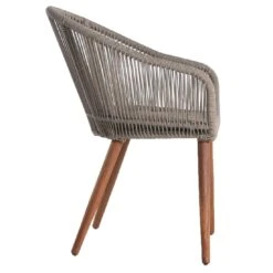 OUTLIV. Lille Gartensessel Akazie/Rope Akazie Geölt/Taupe -Gartenmöbelgeschäft outliv lille diningsessel akazie rope akazie geolt olive 1081083 3