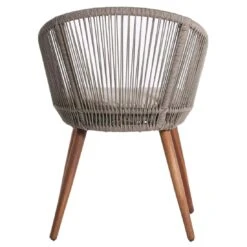 OUTLIV. Lille Gartensessel Akazie/Rope Akazie Geölt/Taupe -Gartenmöbelgeschäft outliv lille diningsessel akazie rope akazie geolt olive 1081083 4