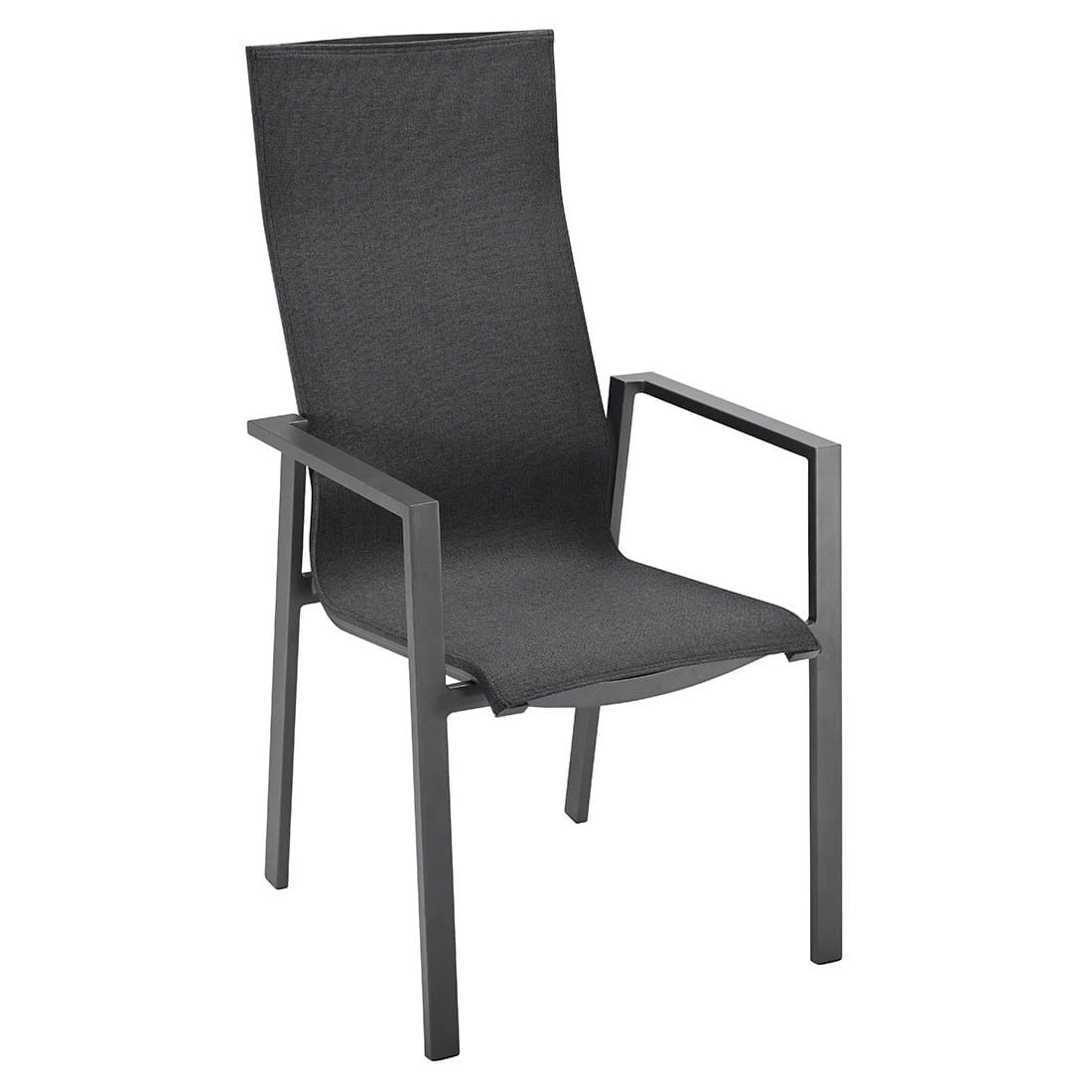 OUTLIV. Mia Stapelsessel Hoch Aluminium/Textilene Anthrazit/Coal 3 OUTLIV. Mia Stapelsessel Hoch Aluminium/Textilene Anthrazit/Coal