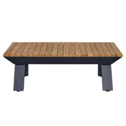 OUTLIV. Oktava Loungetisch 120x80cm Aluminium/Teak Recycelt Charcoal/Teak Recycelt -Gartenmöbelgeschäft outliv oktava loungetisch 120x80cm aluminium teak recycelt 1346513 3