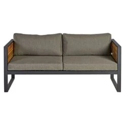 OUTLIV. Rhodos Loungeset 4-tlg. Aluminium/Teak/Olefin Anthrazit/Natur -Gartenmöbelgeschäft outliv rhodos sofagruppe 4 tlg aluminium teak olefin 1431719 10