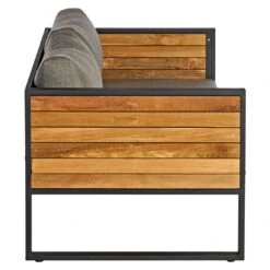 OUTLIV. Rhodos Loungeset 4-tlg. Aluminium/Teak/Olefin Anthrazit/Natur -Gartenmöbelgeschäft outliv rhodos sofagruppe 4 tlg aluminium teak olefin 1431719 11