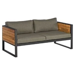 OUTLIV. Rhodos Loungeset 4-tlg. Aluminium/Teak/Olefin Anthrazit/Natur -Gartenmöbelgeschäft outliv rhodos sofagruppe 4 tlg aluminium teak olefin 1431719 8