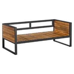 OUTLIV. Rhodos Loungeset 4-tlg. Aluminium/Teak/Olefin Anthrazit/Natur -Gartenmöbelgeschäft outliv rhodos sofagruppe 4 tlg aluminium teak olefin 1431719 9